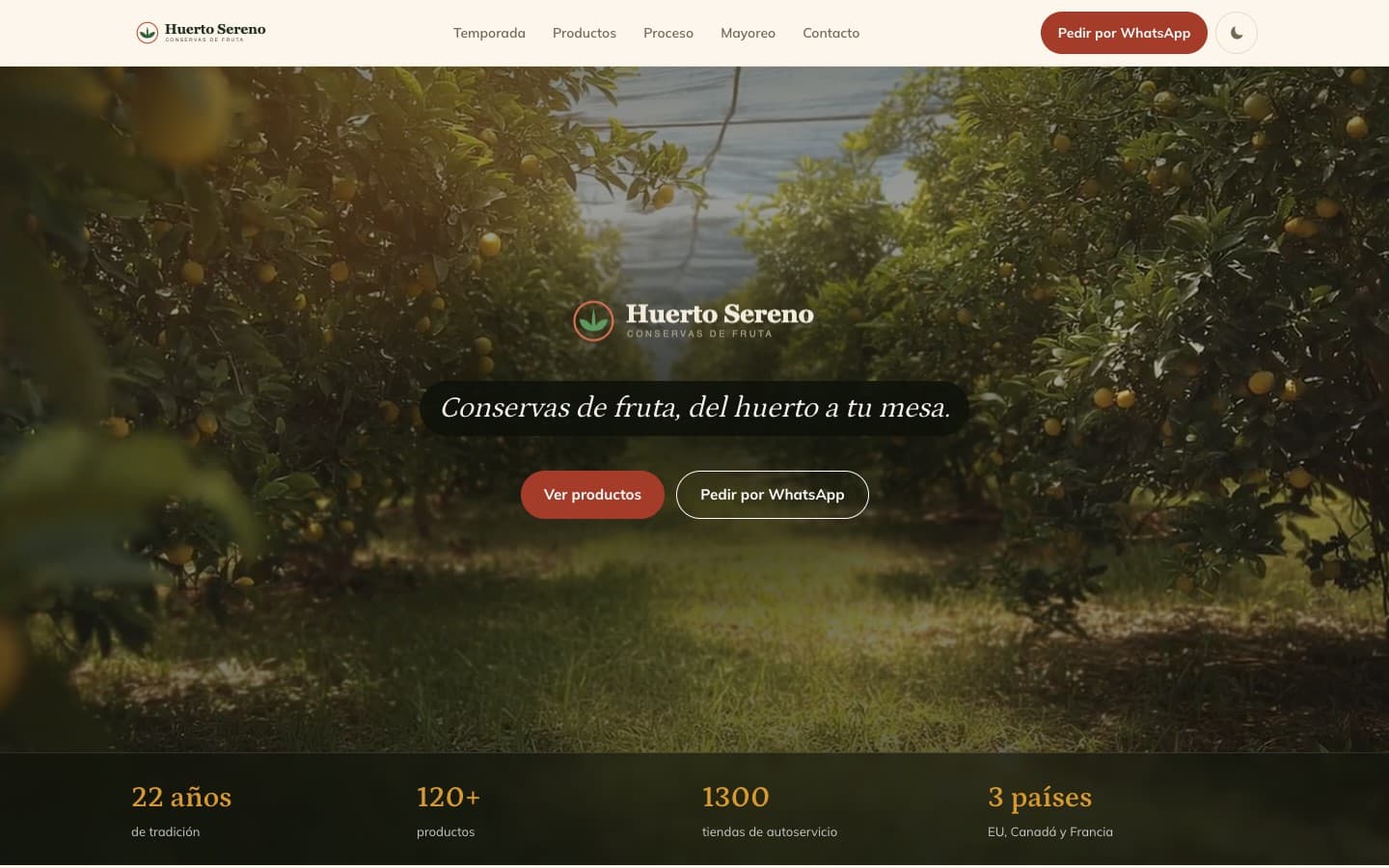 Huerto Sereno, sitio de demostración creado por INGEN